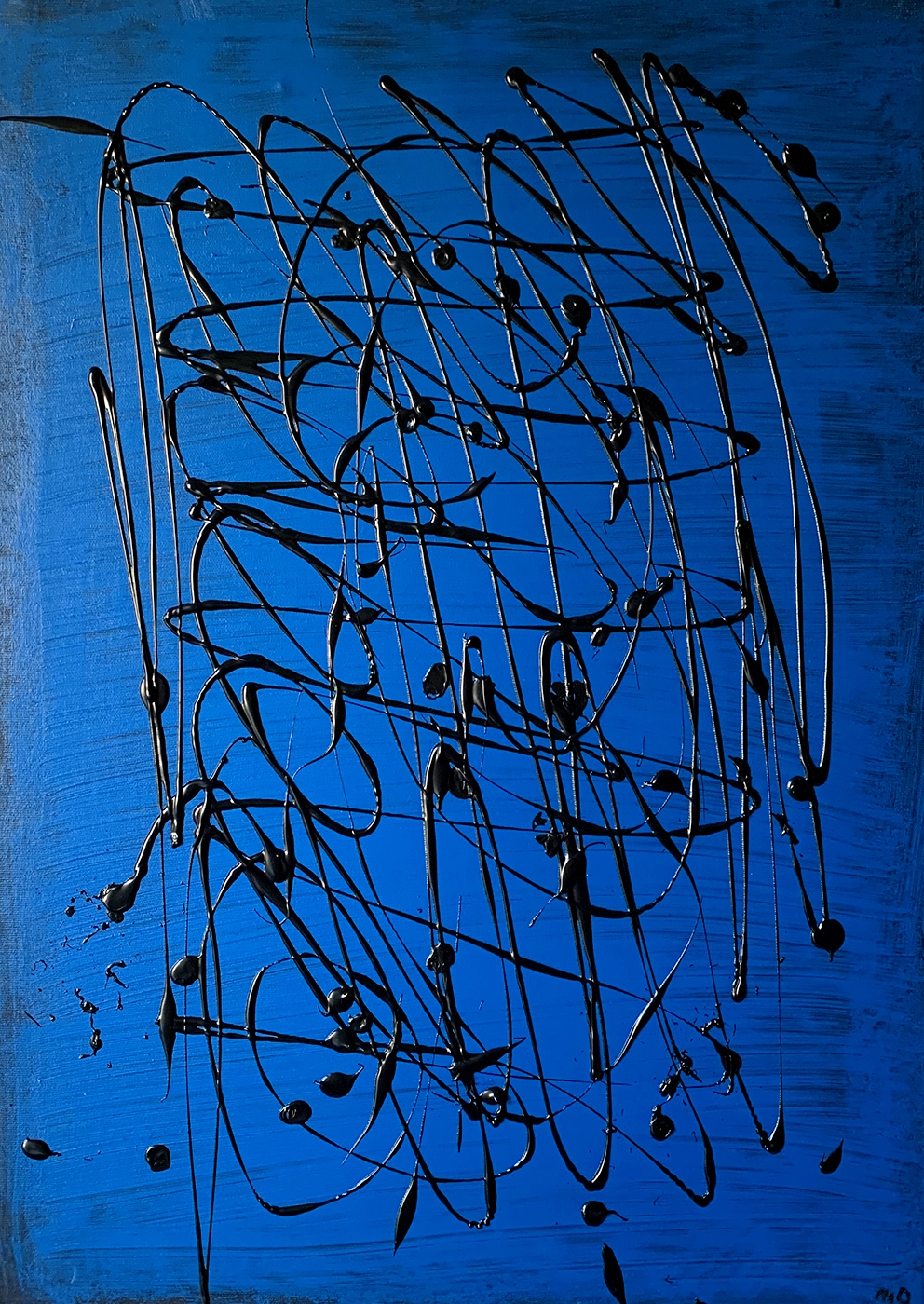 Original Painting Blue Chaos