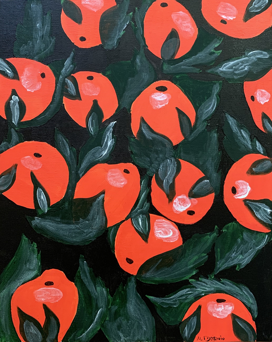 Original Painting Les oranges juicy