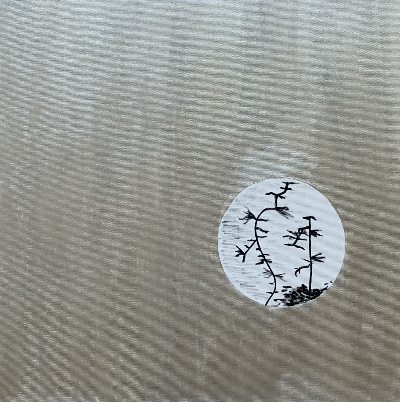 Original Painting Silver View