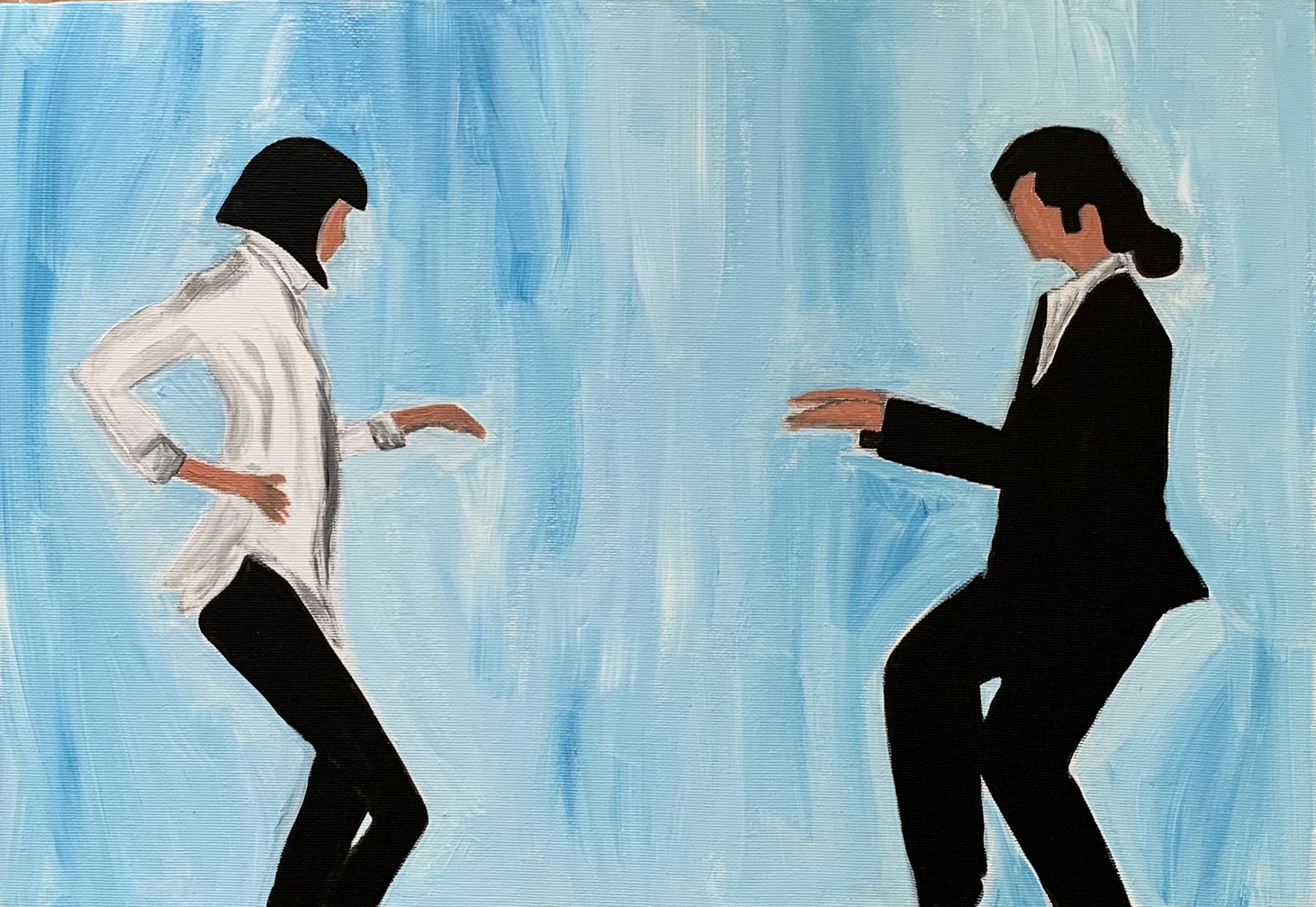 Original Painting Mia & Vincent Dance