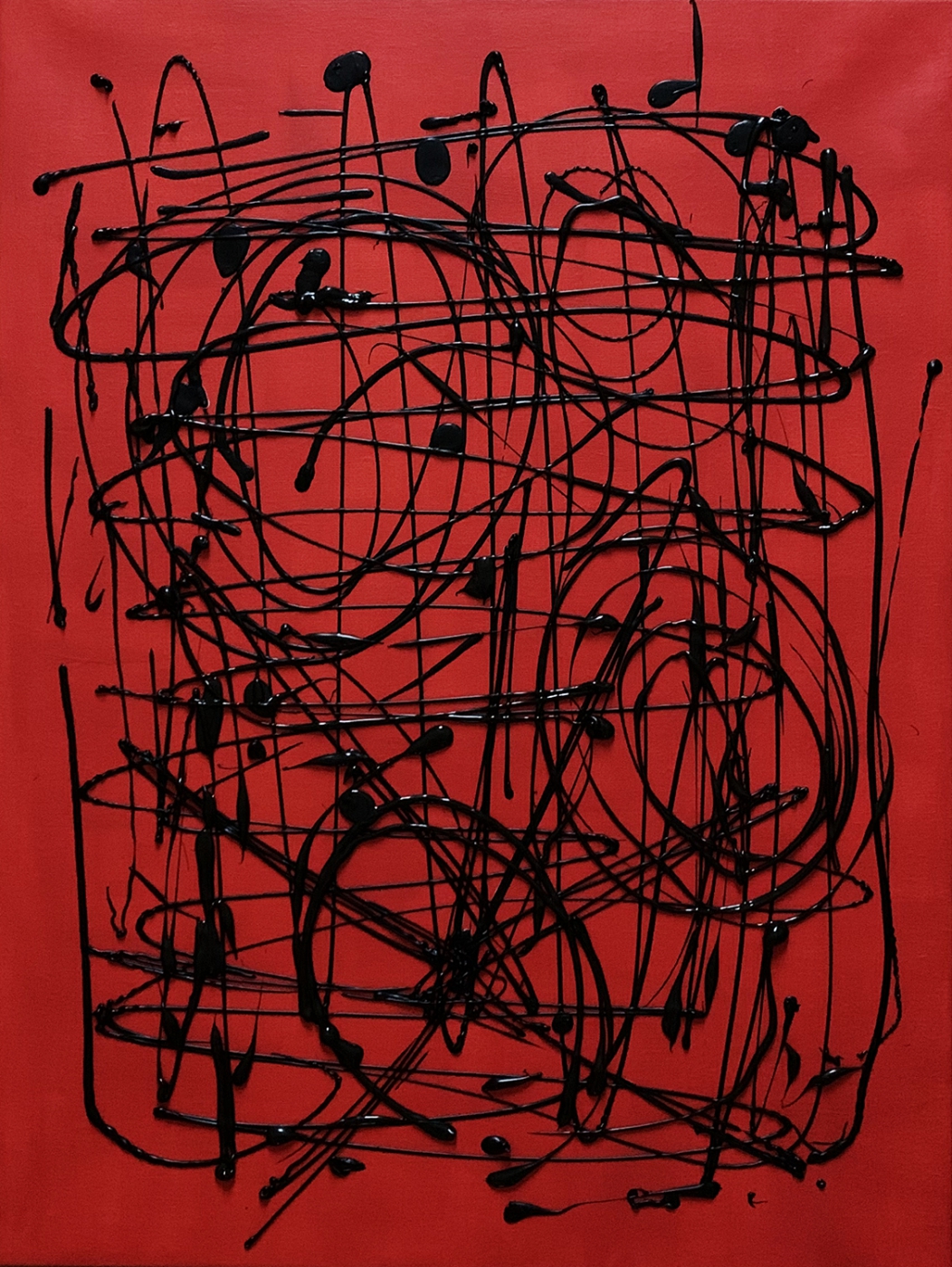 Original Painting Red Chaos