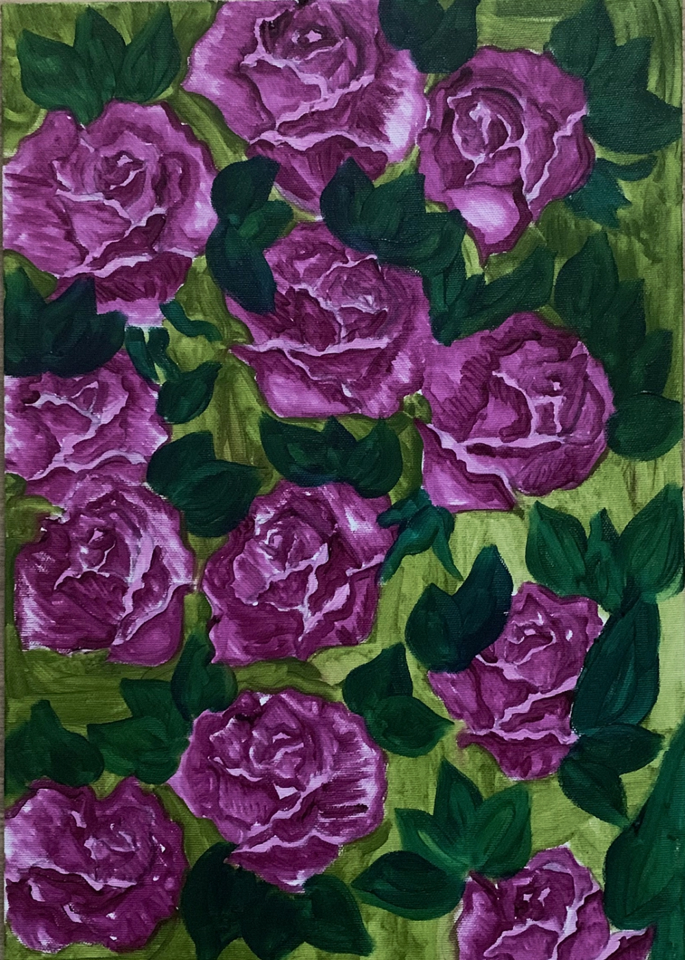 Original Painting Rose profumate