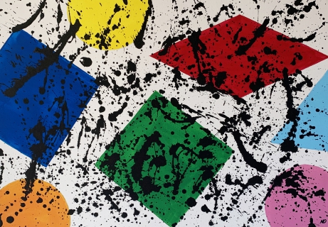 Original Painting Chaos Geometry