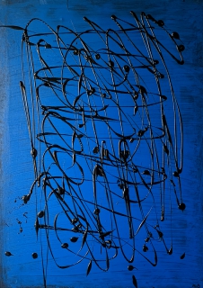 Original Painting Blue Chaos