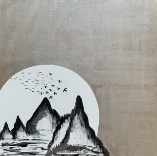 Original Painting Swallows