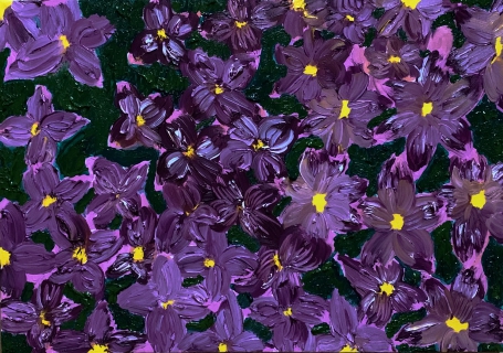 Original Painting Les violettes